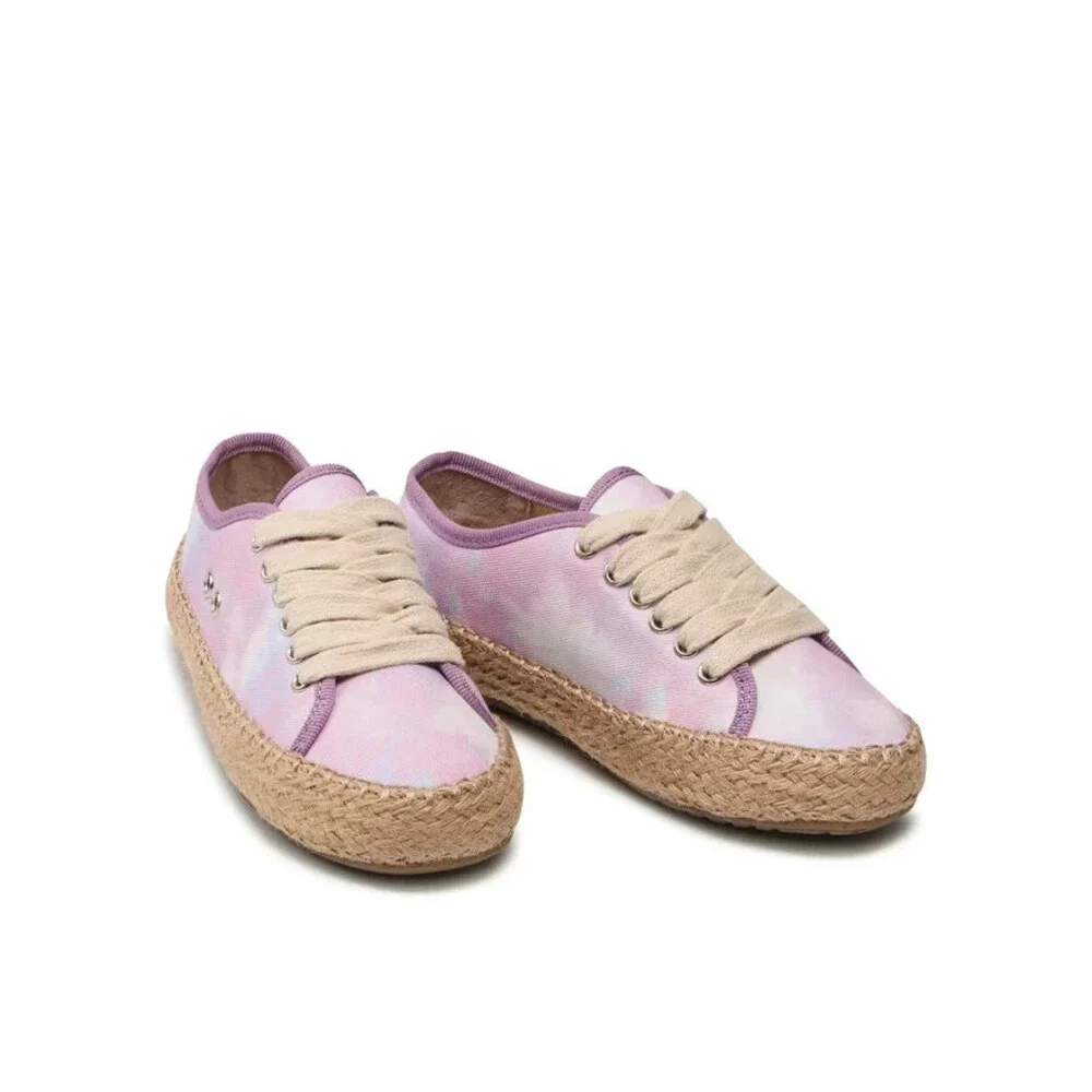 EMU Australia Agonis T12669 Kids US 3 Pink Tie-Dye Canvas Comfort Shoes JOBB623